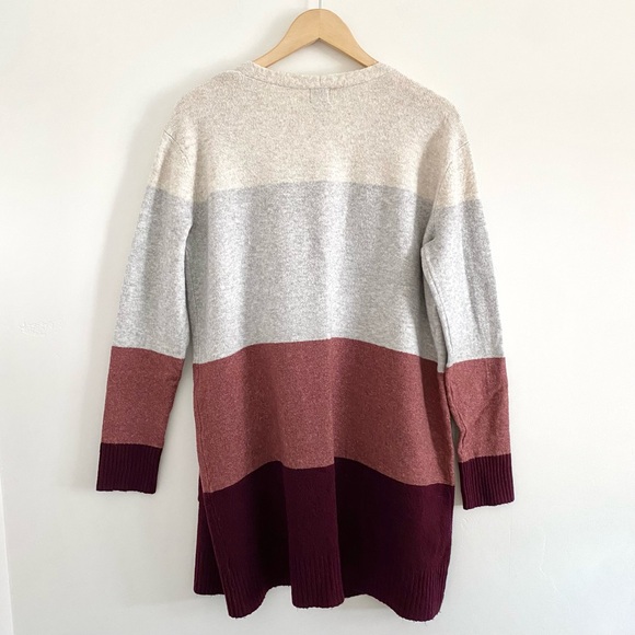 Color Block Long Cardigan - Picture 2 of 4